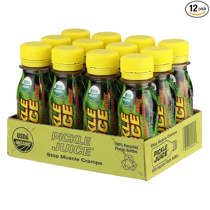 Pickle Juice Sports Drink Shots Ultra - Relieves Cramps Immediately - Electrolyte Pickle Juice Shots for Day &amp Night Time Leg Cramp Relief - 2.6 oz 12 Pack