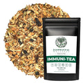 Elephantal Wellness Premium Immuni-Tea | Immune System &amp Respiratory Support with Reishi Clove Echinacea &amp Elderberry | Handmade Caffeine-Free Non-GMO Loose Leaf Blend 2oz 20 Servings