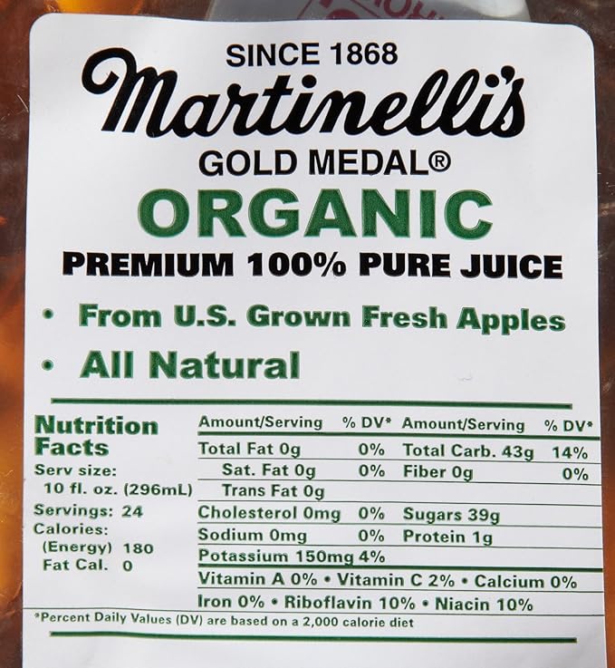 Martinelli's Apple Juice - 10 OZ - 24 pk
