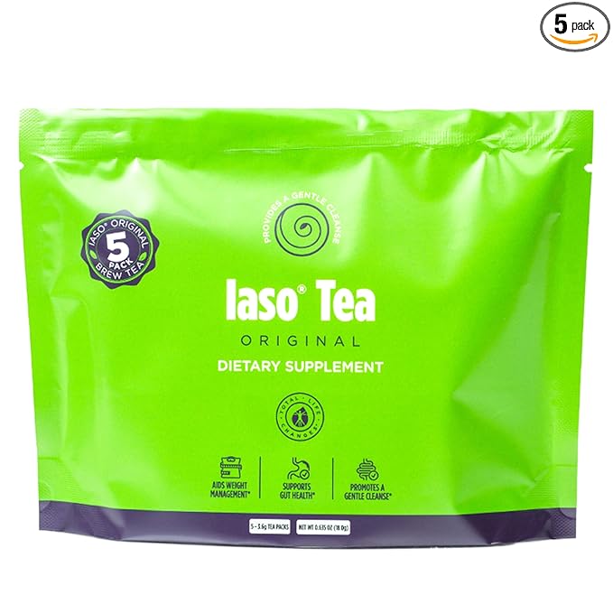 Iaso Brewed Tea (Original) - TLC Cleansing Tea &amp Refreshing Drink Formula for Balanced Lifestyle - 10 Convenient Sachets (5 Packs)