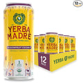 Yerba Madre Organic Yerba Mate Energy Drink Alternative Passionfruit Coconut 150mg Plant Based Caffeine Smooth Energy &amp Focus No Jitters or Crash 15.5oz Cans (Pack of 12)