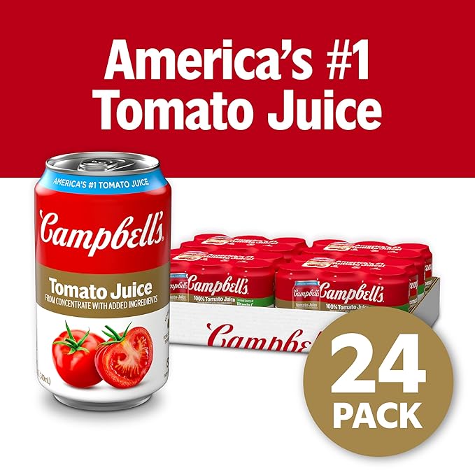 Campbell's 100% Tomato Juice 11.5 fl oz Can (24 Pack)