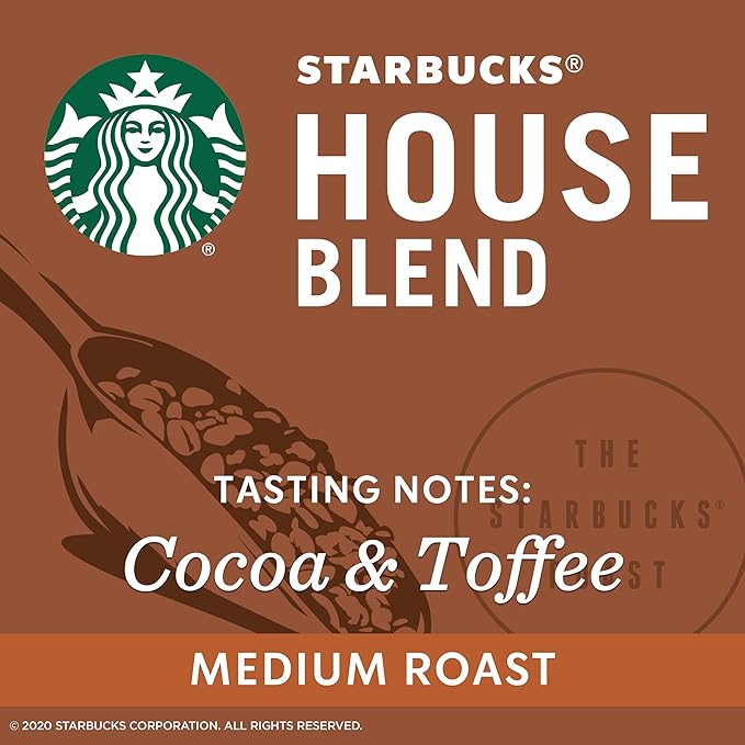 Starbucks Medium Roast Ground Coffee — House Blend — 100% Arabica — 1 bag (28 oz.)