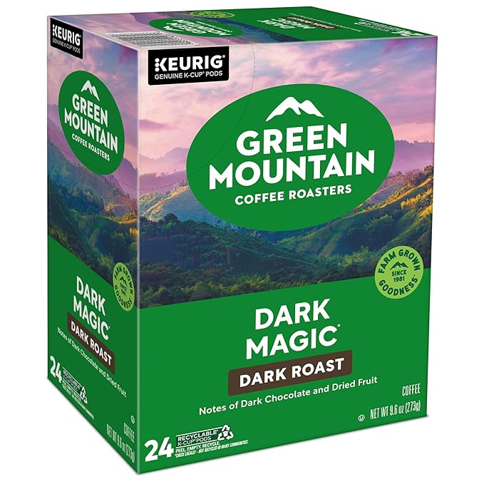 Green Mountain Coffee Roasters Dark Magic Coffee Keurig Single-Serve K-Cup pods Dark Roast 96 Count