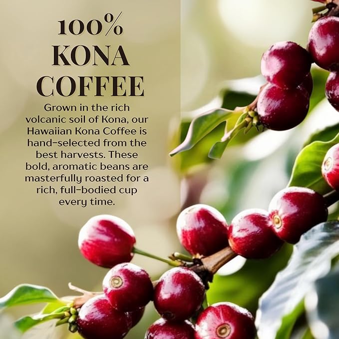 ROYAL KONA COFFEE Ground - 100% Hawaiian Kona Private Reserve Coffee Medium Roast 7 oz