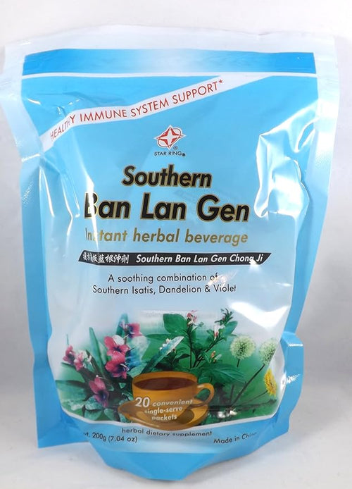 6 Pack! Ban LAN Gen Chong Ji Instant Herbal Beverage Tea Drink 6 x 20 Servings