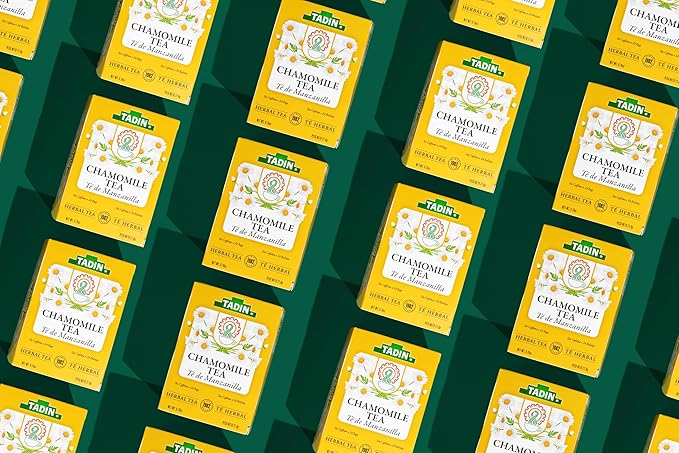 TADIN® Chamomile Tea and Ginger Tea Variety Pack Caffeine Free 24 Tea Bags per Carton Pack of 6