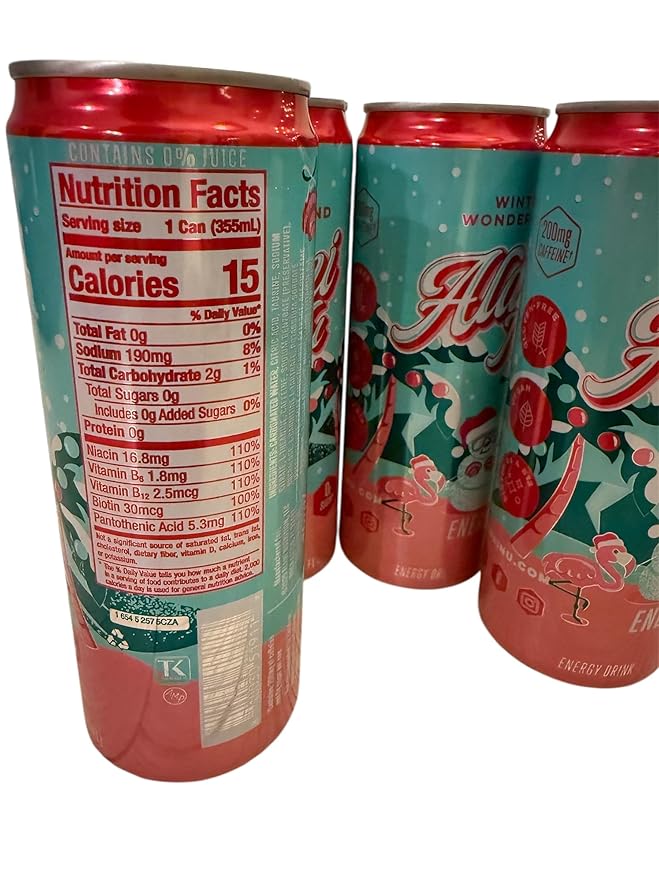 Energy drinks winter wonderland Alani limited edition (4 pack) 12 fl oz. Cans