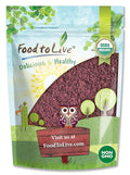 Food to Live Organic Mulberry Juice Powder 2 Pounds - Non-GMO Made from Raw Dried Berries Unsulfured Vegan Bulk Great for Baking Juices Smoothies Yogurts Contains Maltodextrin No Sulphites