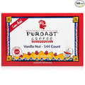 Puroast Low Acid Coffee| Vanilla Nut Single Serve Pods | Medium Roast | High Antioxidants &amp High pH |No Bitter Aftertaste | Reduced Heartburn &amp GERD Friendly | 144 Count - Compatible with Keur
