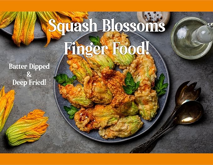 Edible Flower Freshly Preserved Freeze-dried (0.2 oz) | 12 Squash Blossom Flowers | Dried Edible Flowers | Edible Flowers for Cocktails | Edible Flower Garnish | Cake Flowers Edible