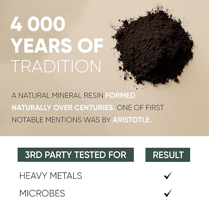 Shilajit Powder for Men 10:1 Extract 5 Ounce Bag 282 Servings Fulvic Acid Powder Extract Immune Support Energy Supplement Shilajit for Men Mineral Compound Raw Shilajit Contains Maltodextrin