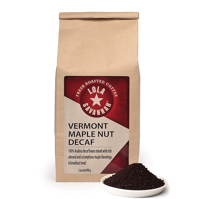 Lola Savannah Vermont Maple Nut Ground Decaf Coffee 2lb 1 Pack