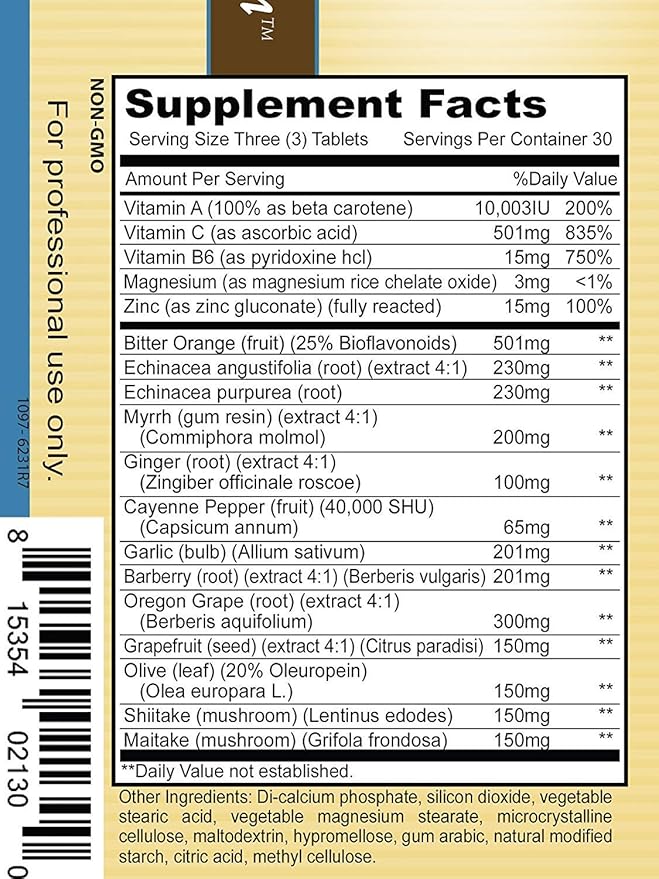 Priority One Vitamins Super Bio Vegetarian 90 Tablets - Immune System Support*- Clinical Strength - Benefits of Shiitake &amp Maitake Mushrooms.