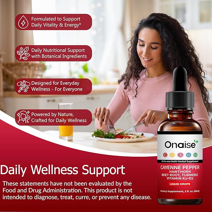 Cayenne Pepper Drops2 Pack Cayenne Supplement with Hawthorn Berry Vitamin D3 K2 Beet Root Powder Ceylon Cinnamon Turmeric Curcumin Organic Panax Ginseng Berberine Extract