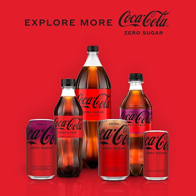 Coca-Cola Cherry Zero 7.5 Fl oz (Pack Of 6)