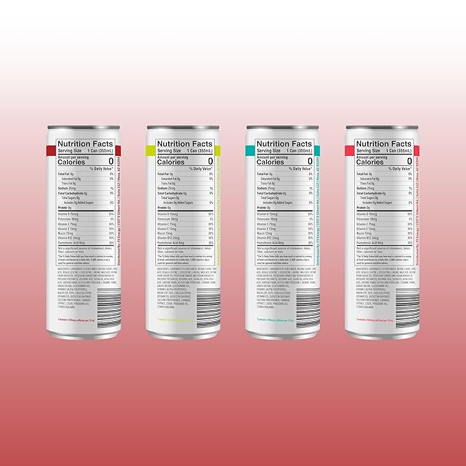 F3 Energy Drink Variety Pack - Muscle Building Sports Drinks w/BCAA Panax Ginseng &amp Ginkgo Biloba - Natural Energy Drinks for Mental Focus &amp Muscle Recovery 125 mg Caffeine (12 pack)