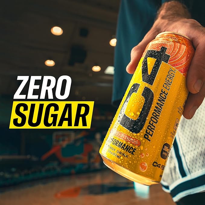 Cellucor C4 Carbonated Zero Sugar Energy Pre Workout Drink + Beta Alanine (NEW) Sparkling Arctic Snow Cone 16 Fl Oz Pack of 12