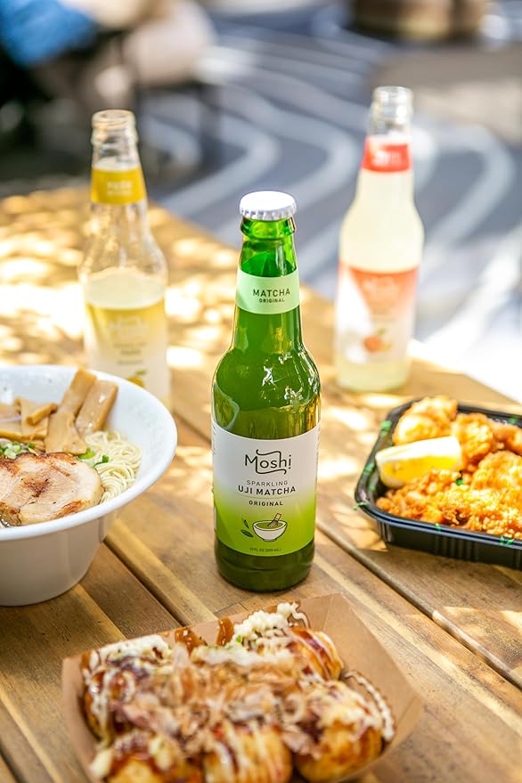 Moshi Sparkling Drinks - Original Matcha (12 Bottles)