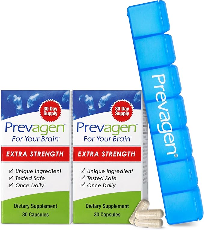 Prevagen Extra Strength - 30 Capsules (2 Pack) 20mg of Apoaequorin Plus Vitamin D3