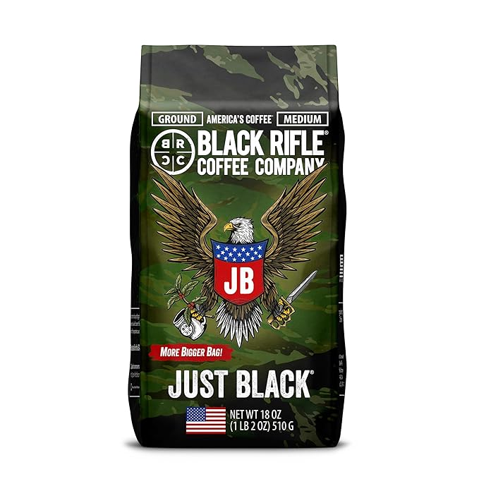 Black Rifle Coffee Company Medium and Dark Roast Ground Coffee Variety 2 Pack 18 OZ Bags