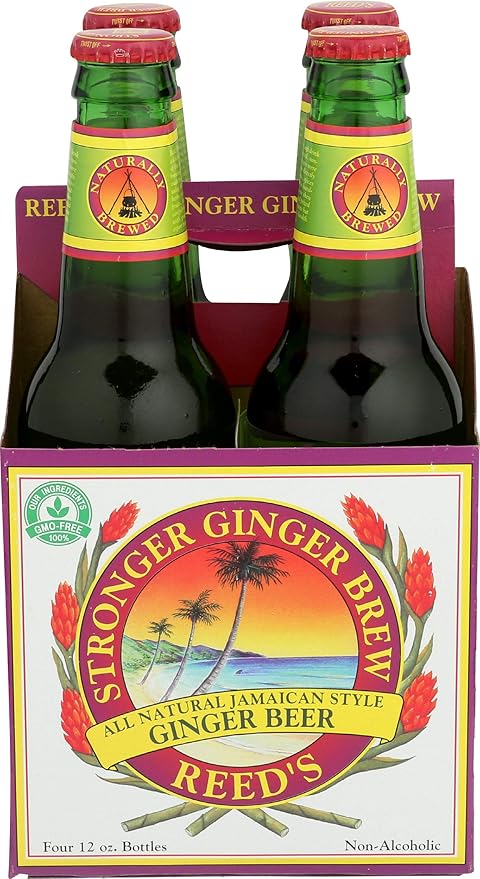 Reeds Ginger Brew Ginger Beer 12 Ounce 4 Pack