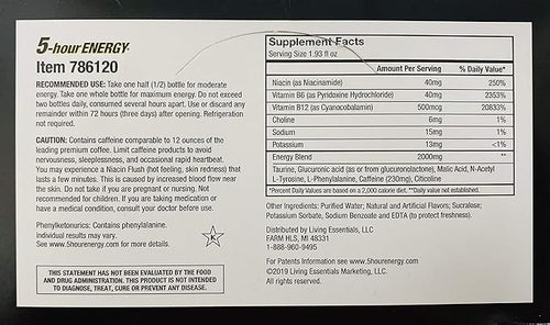5-hour ENERGY® Shot Extra Strength Strawberry Banana 1.93 Ounce 12 Count
