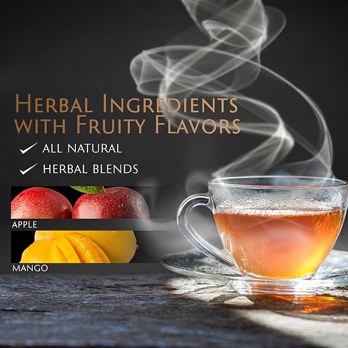 Energybolizer Perfect Weight Herbal Tea 24 Bags (Apple Mango) – Natural Herbal Tea for Men and Women to Support Digestion and Overall Wellness