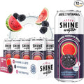 Shine Water Watermelon Blackberry Vitamin D Electrolyte Drinks 12-Pack Sugar Free Flavored Water with Magnesium Zinc &amp Antioxidants Low Calorie Hydration Beverage Plant-Based Vitamin Water Zer