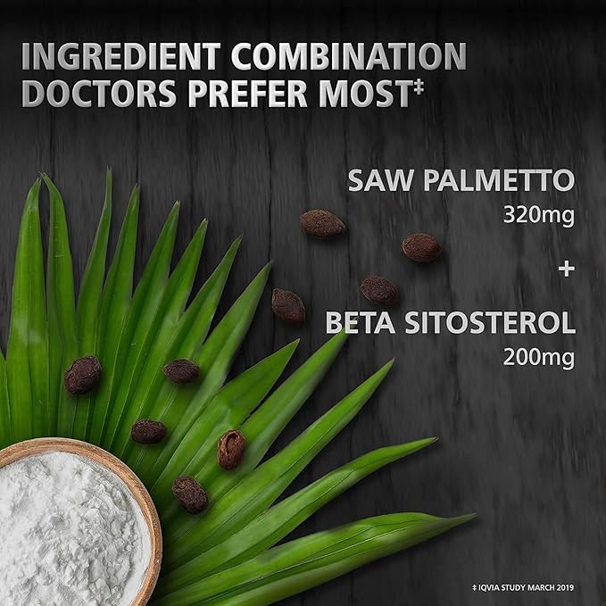 Urinozinc Plus - Prostate Supplement with Beta Sitosterol &amp Saw Palmetto – Reduce Frequent Urination Concerns &amp Support Your Prostate Health 180 Caplets
