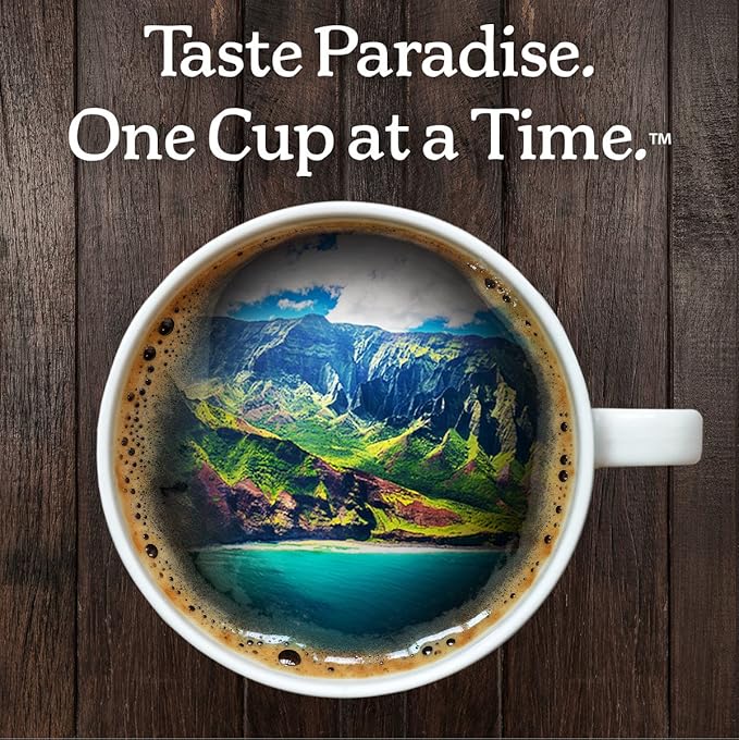 Kauai Coffee Pods Compatible with K-Cup Pods for Keurig Brewers – 20% Hawaiian Arabica – Medium Roast Rich Smooth No Bitterness – Garden Isle 4 Packs of 12 Single Serve Cups