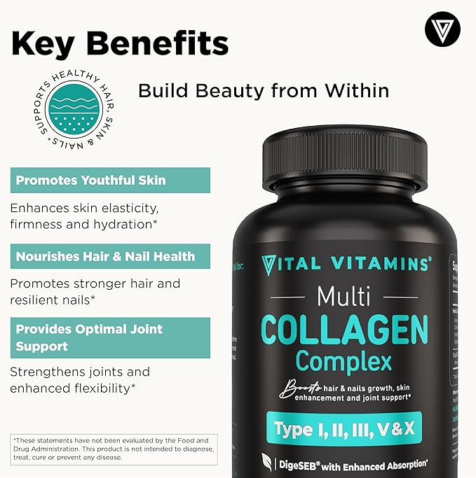 Vital Vitamins Multi Collagen + Creatine Monohydrate Capsules
