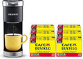 Keurig K-Mini Plus Single Serve Coffee Maker with Café Bustelo Espresso Style Dark Roast Coffee 72 K-Cup Pods