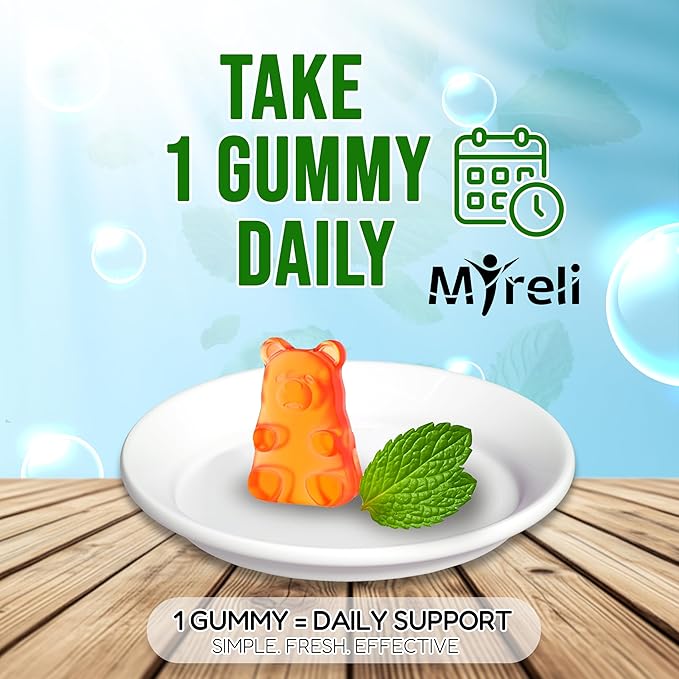 Spearmint Leaf Extract 1000 mg Gummies - Herbal Mentha Spicata Chews with High Strength Botanical Extract for Daily Balance Digestive Comfort Breath Support and Focus 60 Vegan Chewables