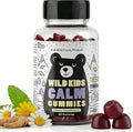Wild Foods Kids Calm Gummies - Ashwagandha Gummies for Kids w/GABA L-Theanine Lemon Balm &amp Charmomile - Support Natural Relaxation Stress Relief &amp Sleep for Children 4+ Berry Flavor 60 C