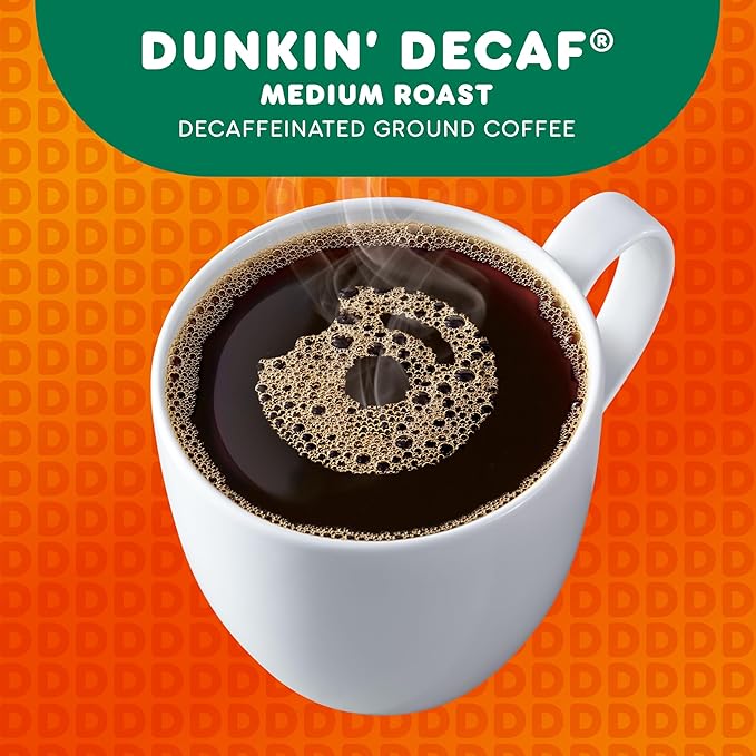 Dunkin’ Decaf Coffee Medium Roast Keurig K-Cup Pods 44 Count Boxes (Pack of 4)