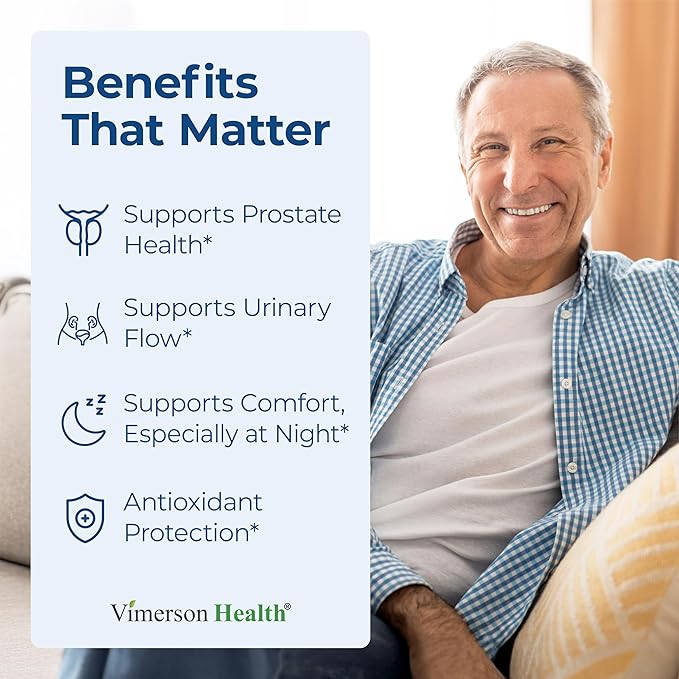 Prostate Health Supplements for Men with Saw Palmetto Plant Sterols (Beta-sitosterol) Zinc &amp Selenium – Total Prostate Supplements for Men for Bladder Urinary Tract &amp Prostate Support – 180