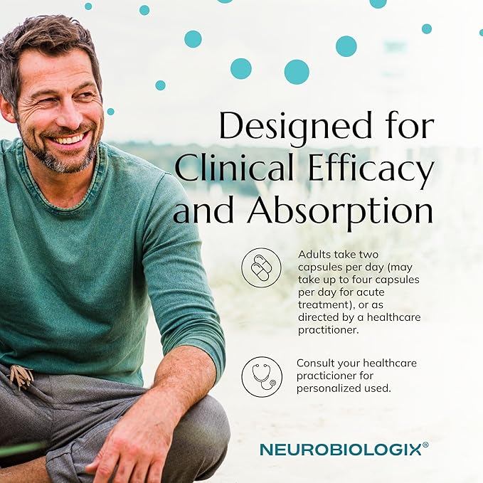 Neurobiologix Neuro-Immune Infection Control Monolaurin &amp L Lysine with Elderberry Olive Leaf Cinnamon Bark &amp Grape Seed Daily Immune Support for Men Women &amp Kids Gluten Free 120 Ca