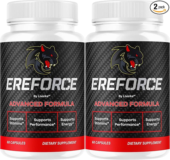 (2 Pack) Ereforce - Ereforce Capsules Advanced Daily Formula Premium All Natural Ingredients- Maximum Strength EreforcePills Support Reviews for Overall Health and Wellness 120 Capsules for 2 Months