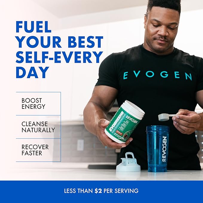 Evogen Evogreens | Premium Performance Greens Superfood Spirulina Pomegranate Probiotics Kale | 30 Servings (Chocolate 30 Servings)