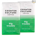 Counter Culture Coffee Big Trouble - Medium Roast Sustainably Sourced Kosher Whole Bean Coffee - Nutty Caramel and Chocolate Flavors - 12oz (2 Bags)