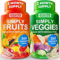 Simply Nature's Pledge -Packed with 42 Different Fruits &amp Vegetables - Made with Whole Food Superfoods - with Aloe Vera – 100% Soy Free -2 Month Supply- 180 Count (Pack of 2)