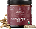 TRIBE ORGANICS Ashwagandha KSM 66 Pure Organic Root Powder Extract Ayurvedic Supplement - Focus Mood Support Increase Energy Strength 600mg of Natural KSM66 for Superior Absorption - 120 Capsules