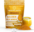 Golden Milk Magic – Adaptogenic Mushroom Golden Milk for Deep Sleep &amp Relaxation – Turmeric &amp Ashwagandha Blend for Calm Nights – Caffeine-Free Multi-Purpose Wellness Drink – 30 Servings