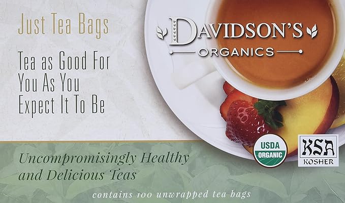 Davidson's Organics Decaffeinated Earl Grey 100-count Unwrapped Tea Bags