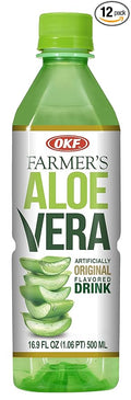 OKF Farmer's Aloe Vera Drink Original 16.9 Fluid Ounce (Pack of 12)