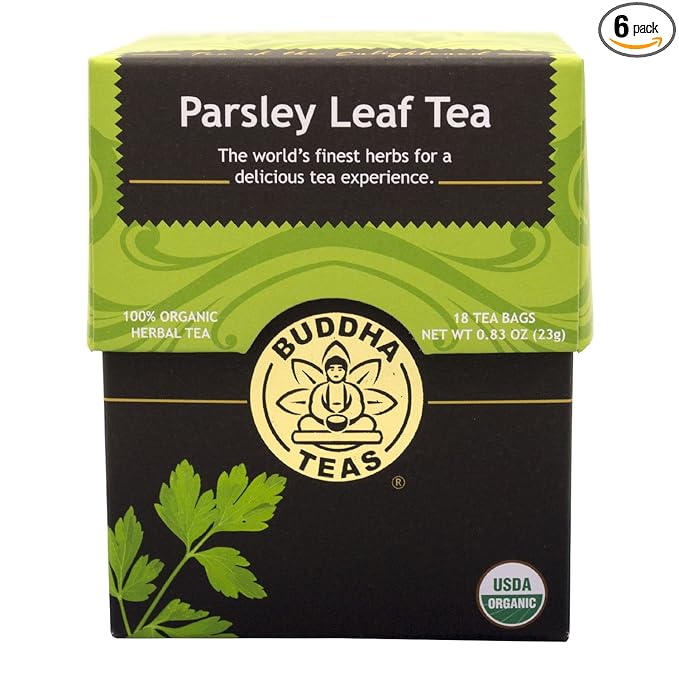 Buddha Teas Parsley Leaf Tea 18 Count (Pack of 6)