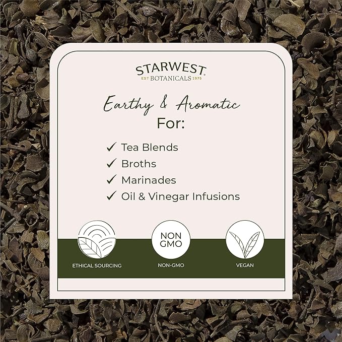 Starwest Botanicals Wildcrafted Chaparral Leaf - Dried Loose Leaf Herb for Tea Sourced from Creosote Bush Cut &amp Sifted Certified Kosher - Bulk 1 lb Bag