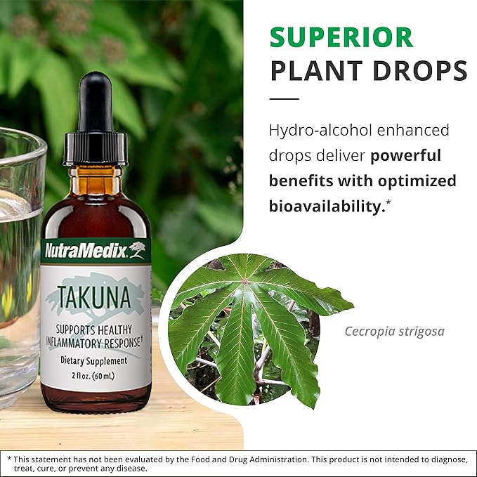 NutraMedix Immune Support Supplement - Made with Takuna Blanca Bark Extract - Bioavailable Fast-Absorbing Liquid Vitamins for Women &amp Men (2oz / 60ml)