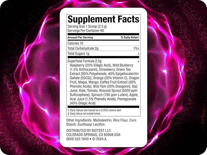 Biotest Superfood - Berry-Dense Polyphenols - 30 Servings